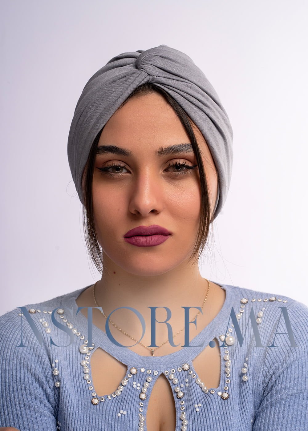 تربان قطني - رمادي -