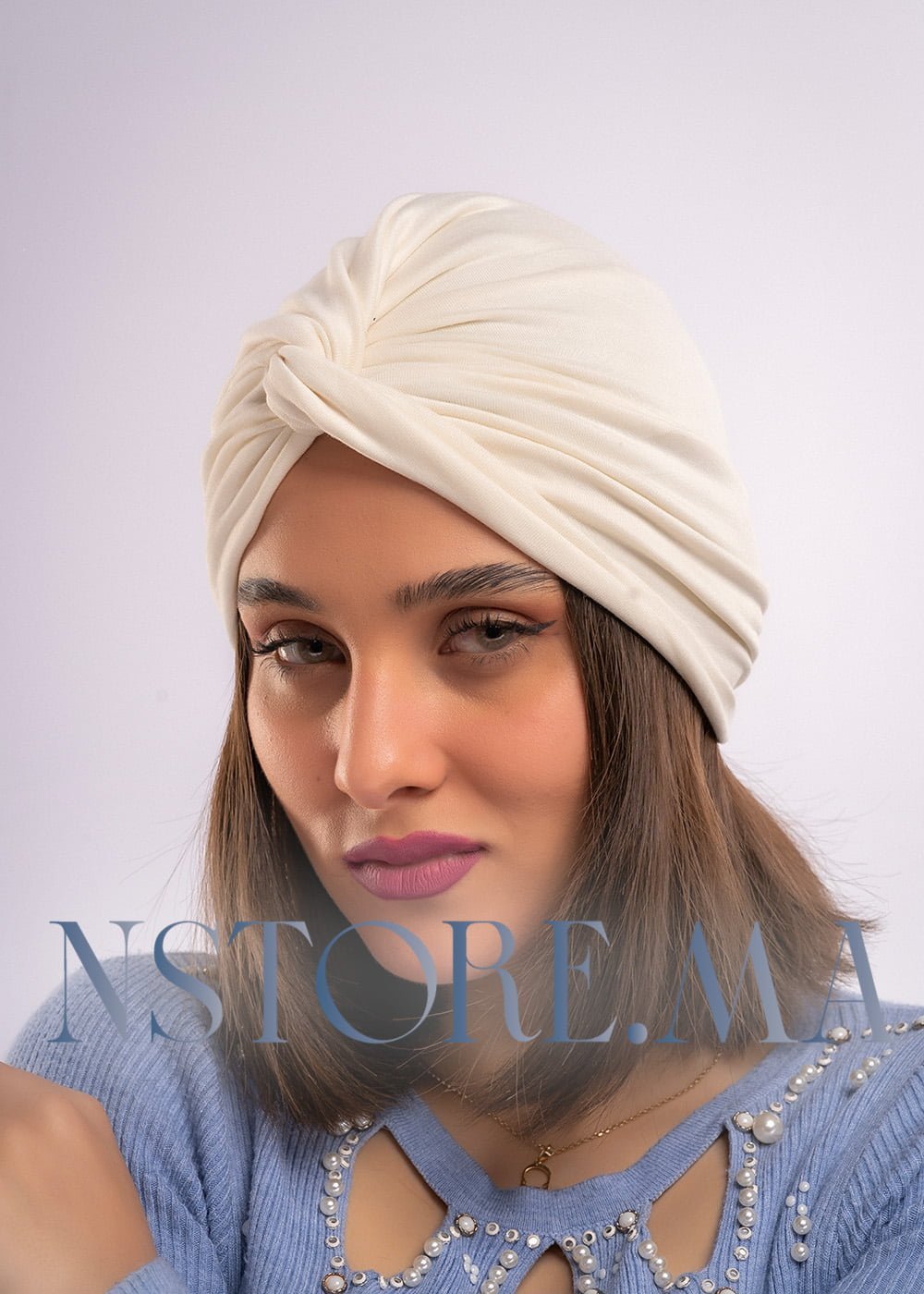 تربان قطني - أبيض مصفر -