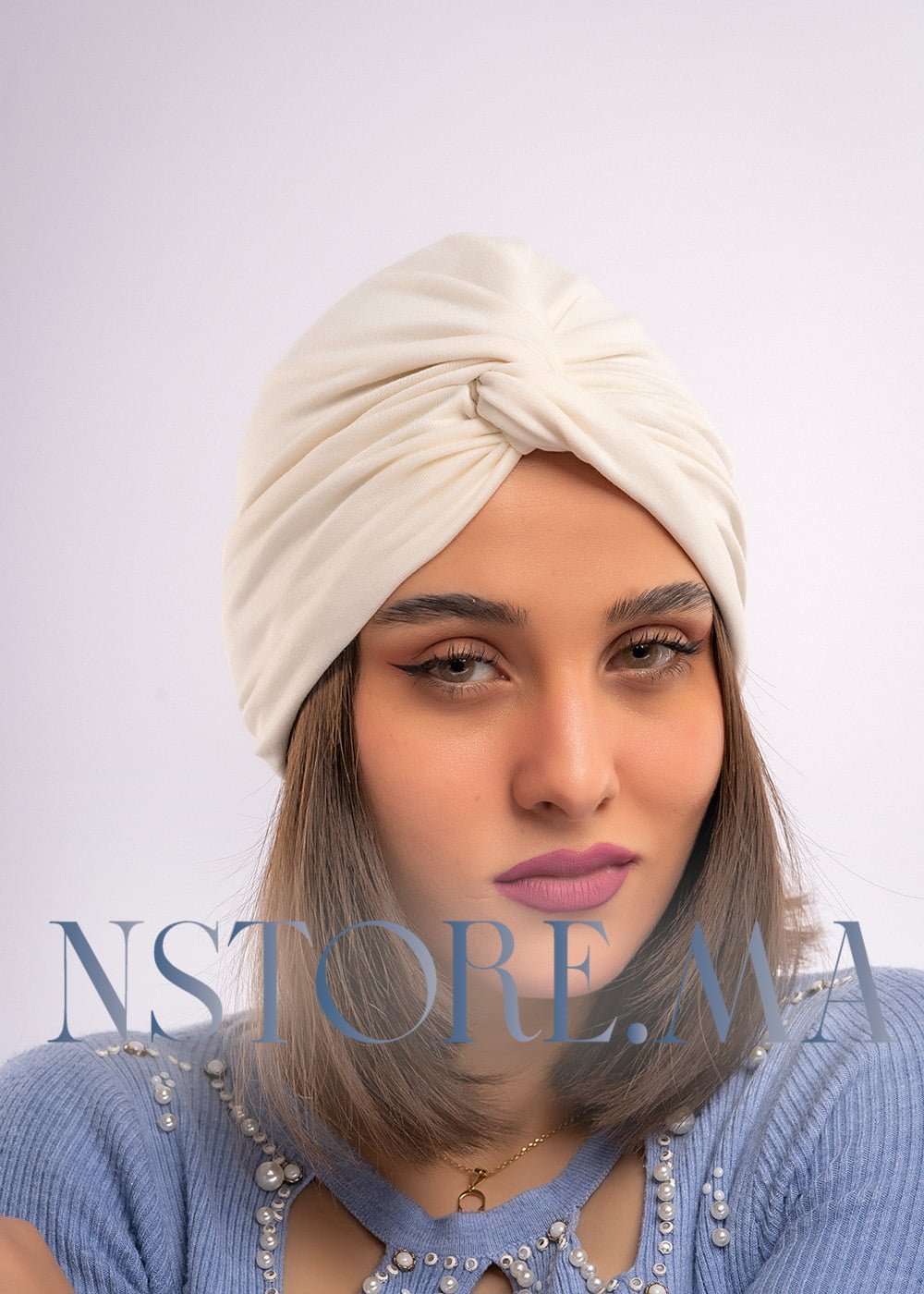 تربان قطني - أبيض مصفر -