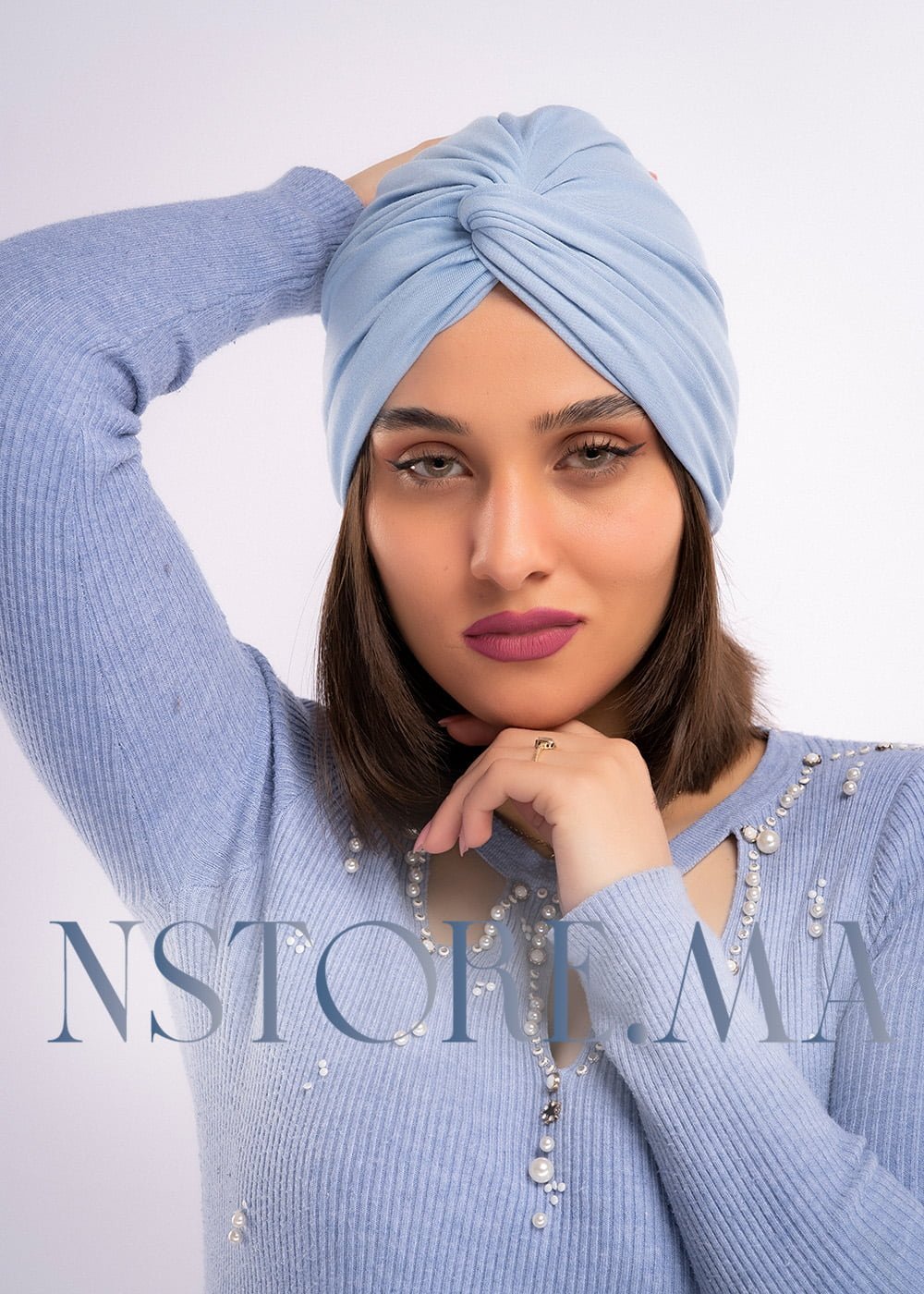 تربان قطني - أزرق جينز فاتح -