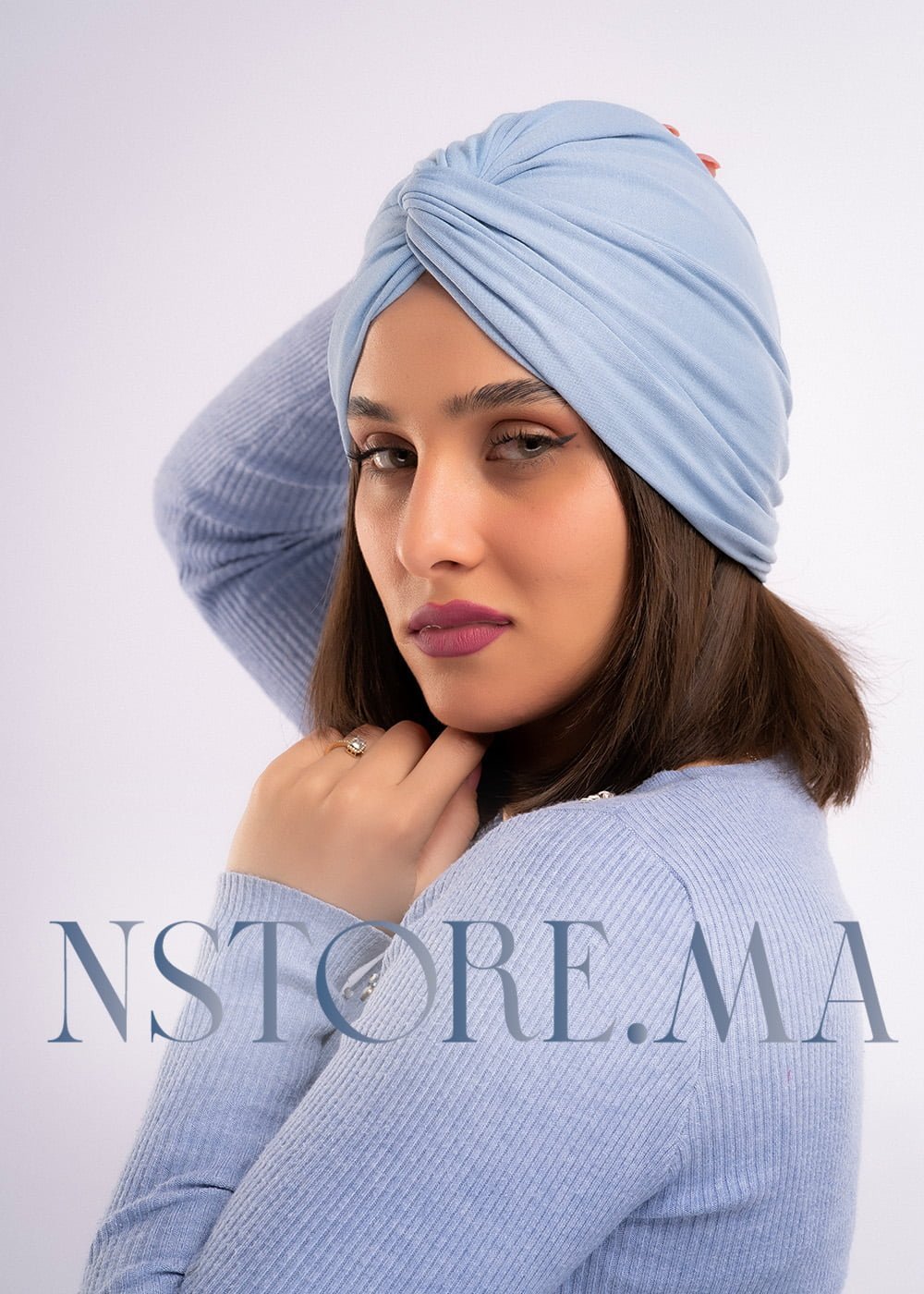 تربان قطني - أزرق جينز فاتح -