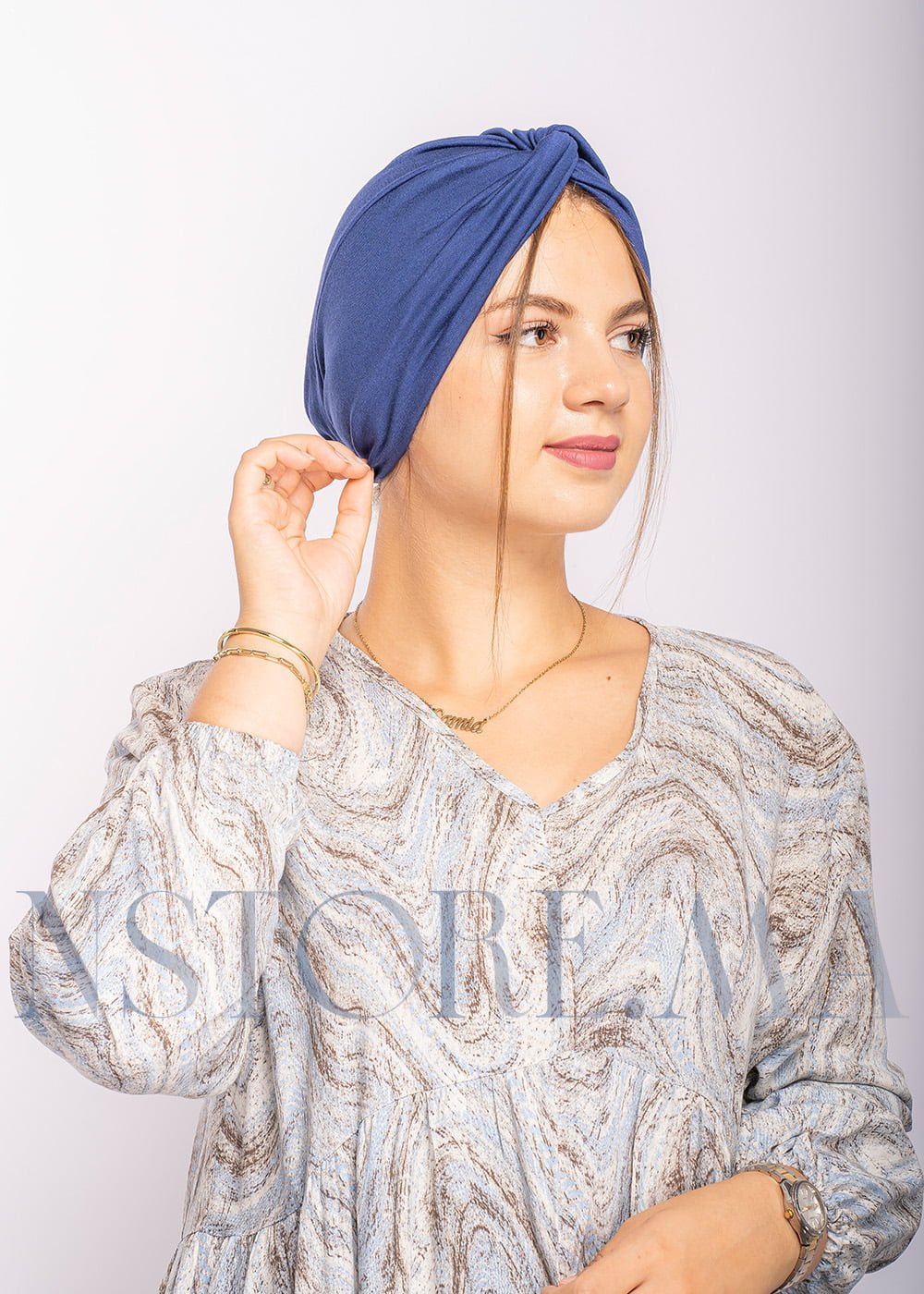 تربان قطني - أزرق غامق -