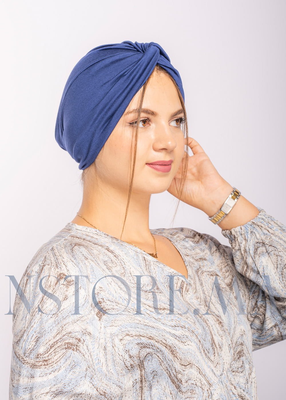 تربان قطني - أزرق غامق -