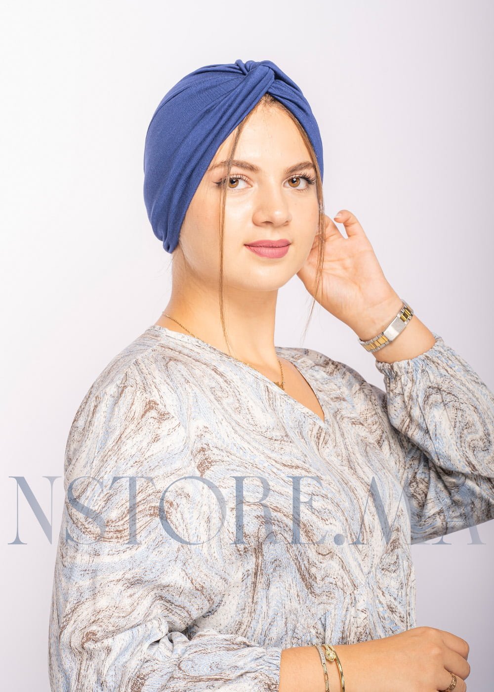 تربان قطني - أزرق غامق -