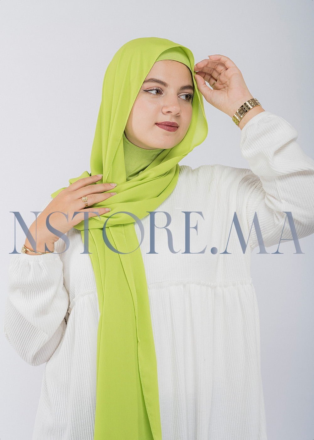 شال النينجا أخضر نيون