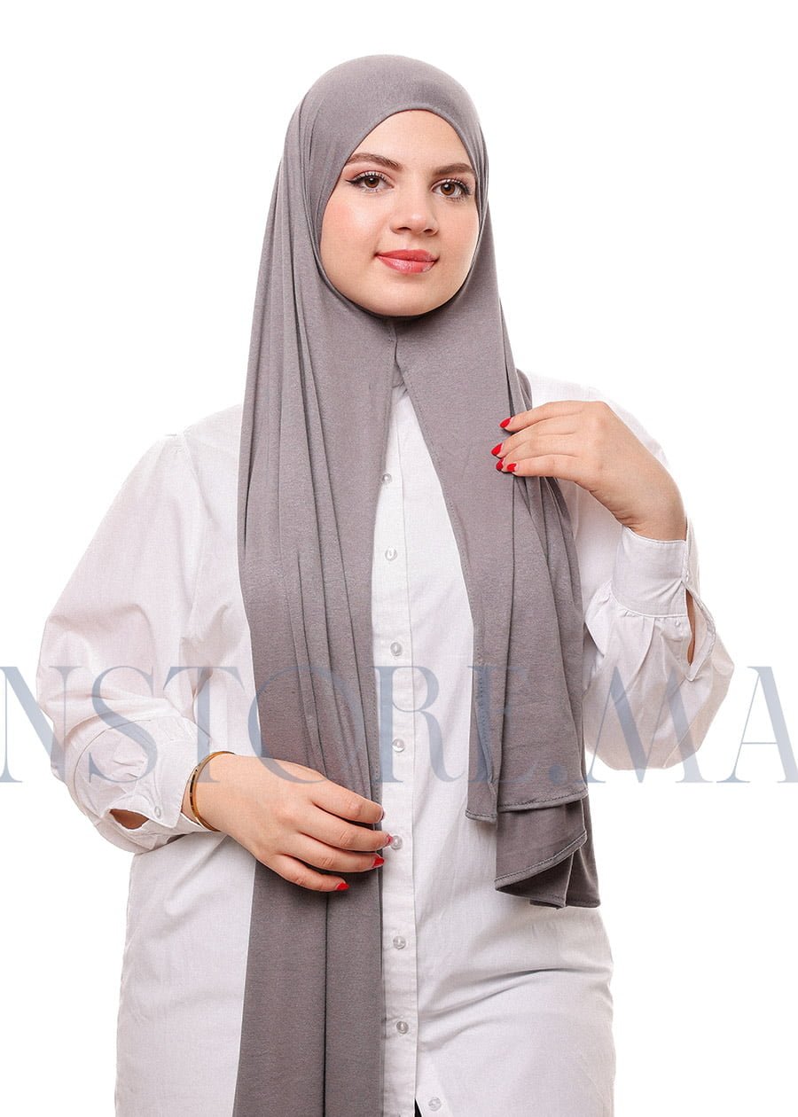 شال ليكرا سهل الإستعمال - رمادي داكن -