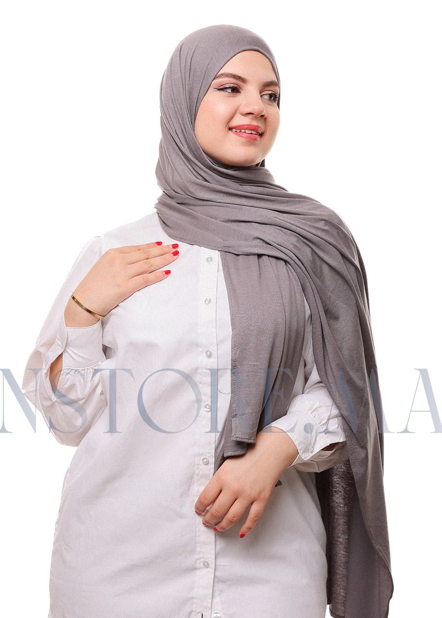 شال ليكرا سهل الإستعمال رمادي داكن