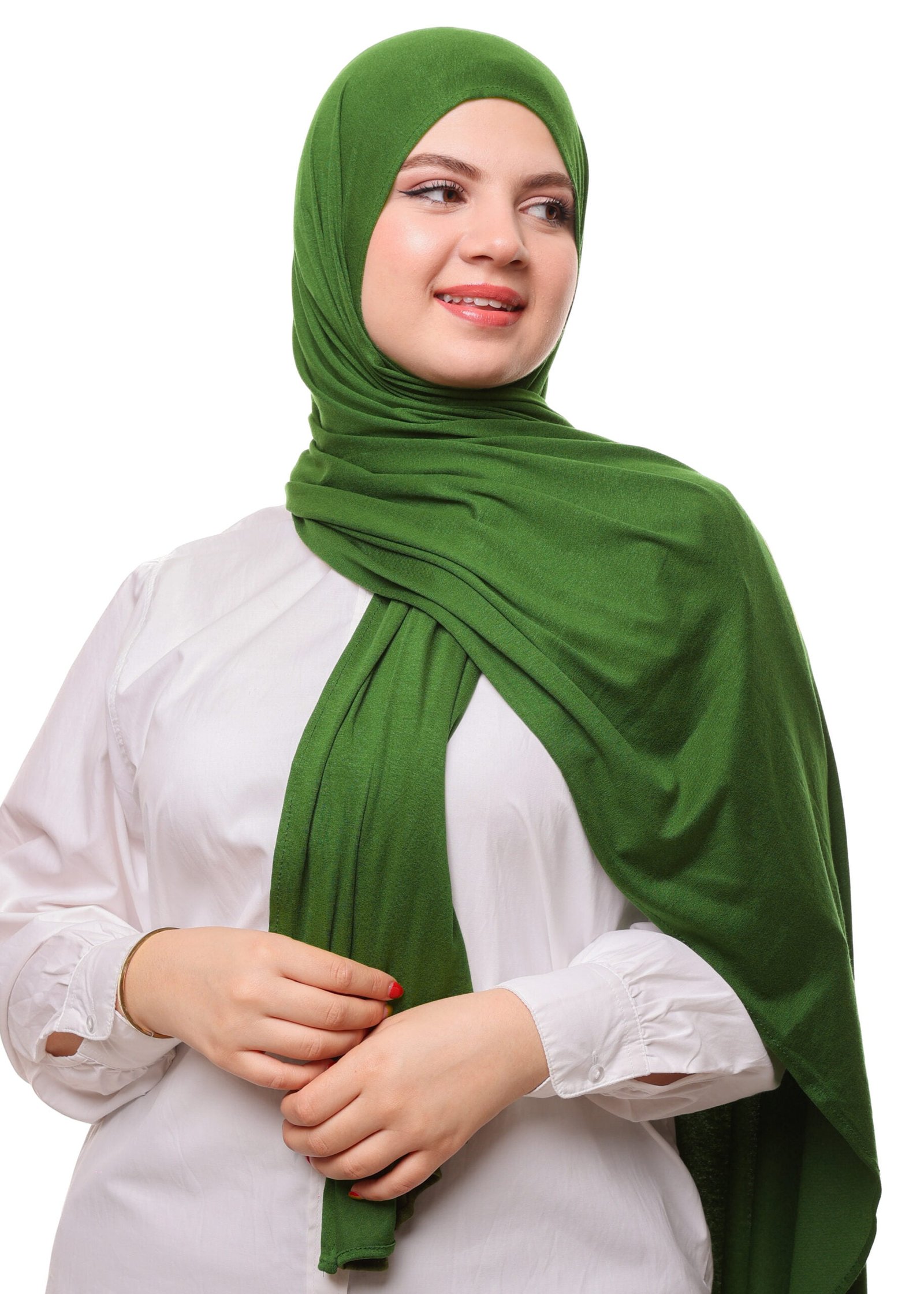 شال ليكرا سهل الإستعمال - أخضر زيتي -