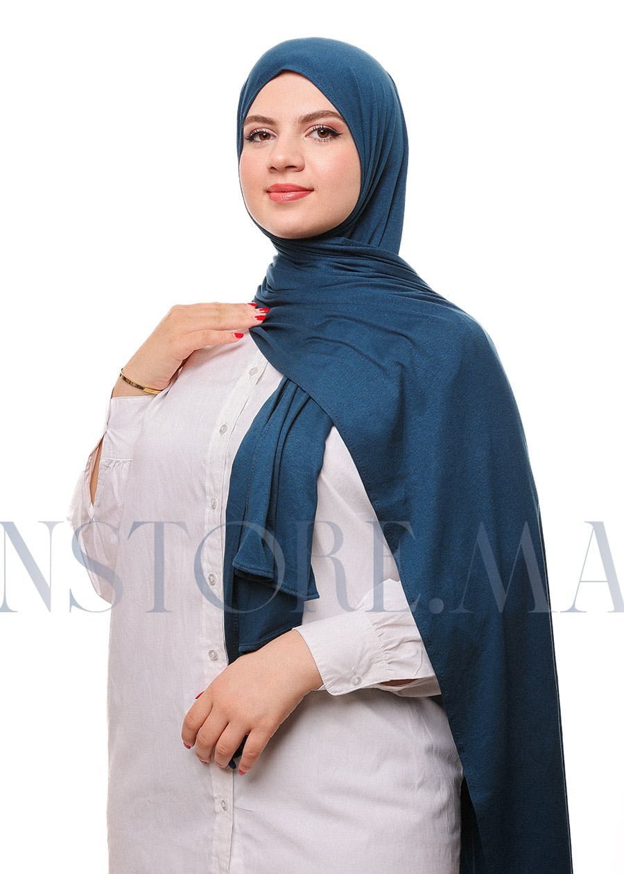 شال ليكرا سهل الإستعمال بترولي داكن