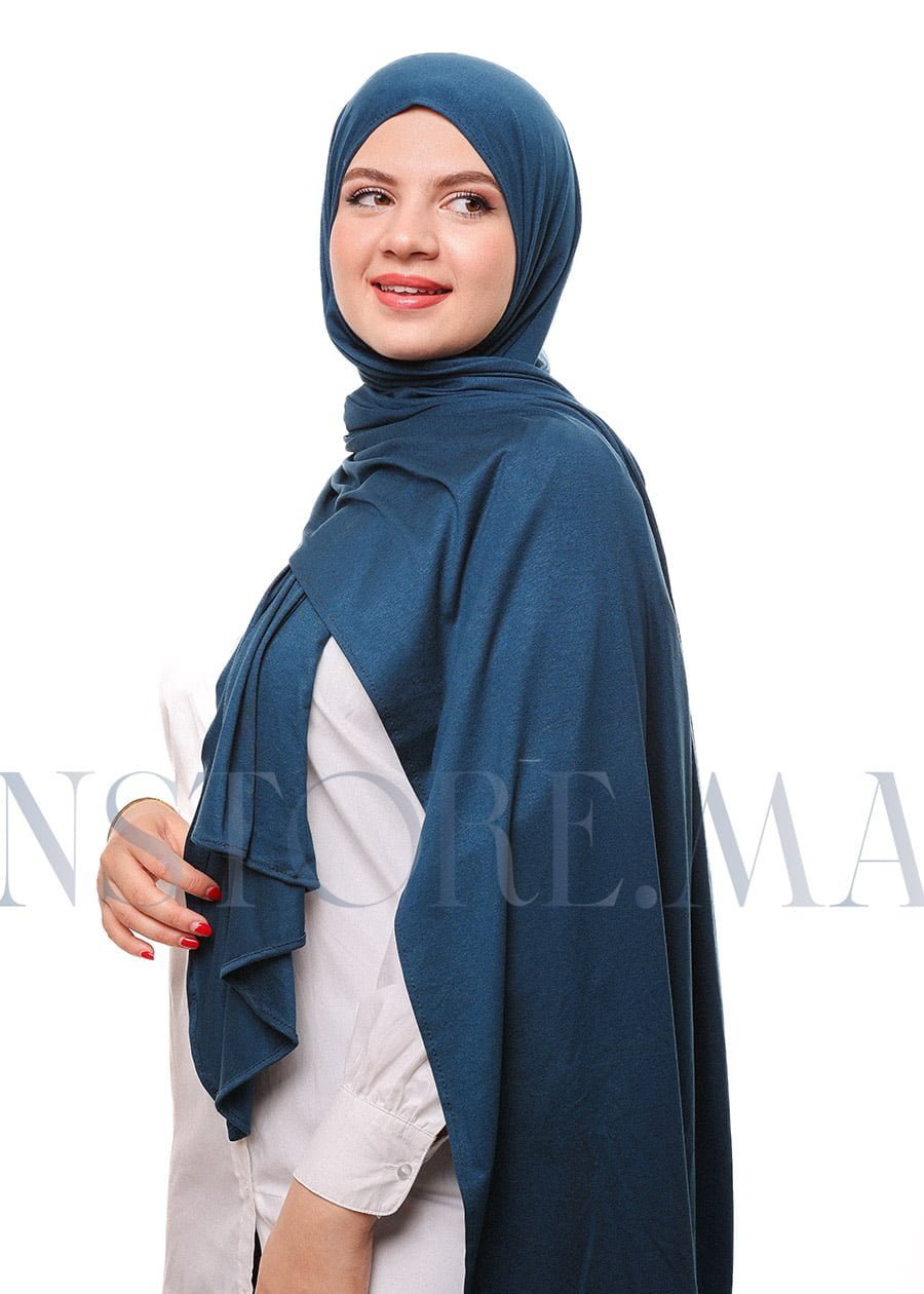 شال ليكرا سهل الإستعمال أزرق - بترولي داكن -