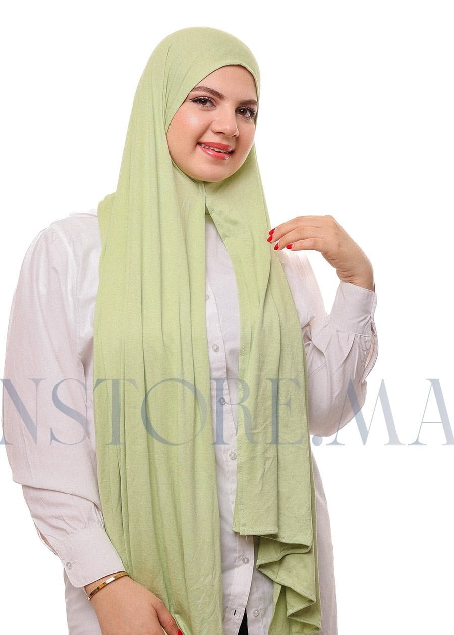 شال ليكرا سهل الإستعمال - أخضر فستقي -
