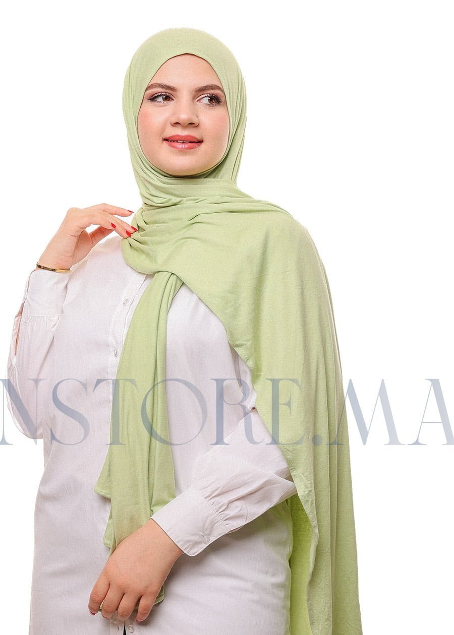 شال ليكرا سهل الإستعمال - أخضر فستقي -