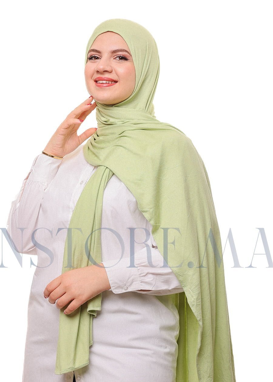 شال ليكرا سهل الإستعمال - أخضر فستقي -