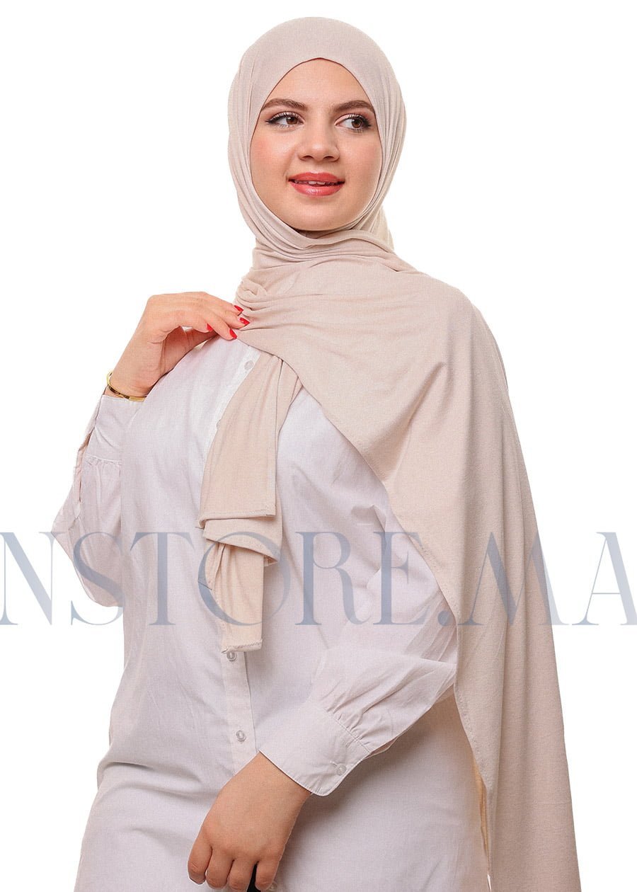 شال ليكرا سهل الإستعمال - بيج فاتح -