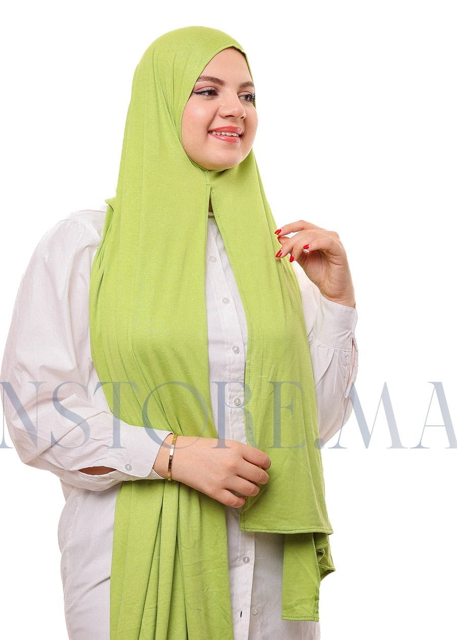 شال ليكرا سهل الإستعمال - أخضر نيون -