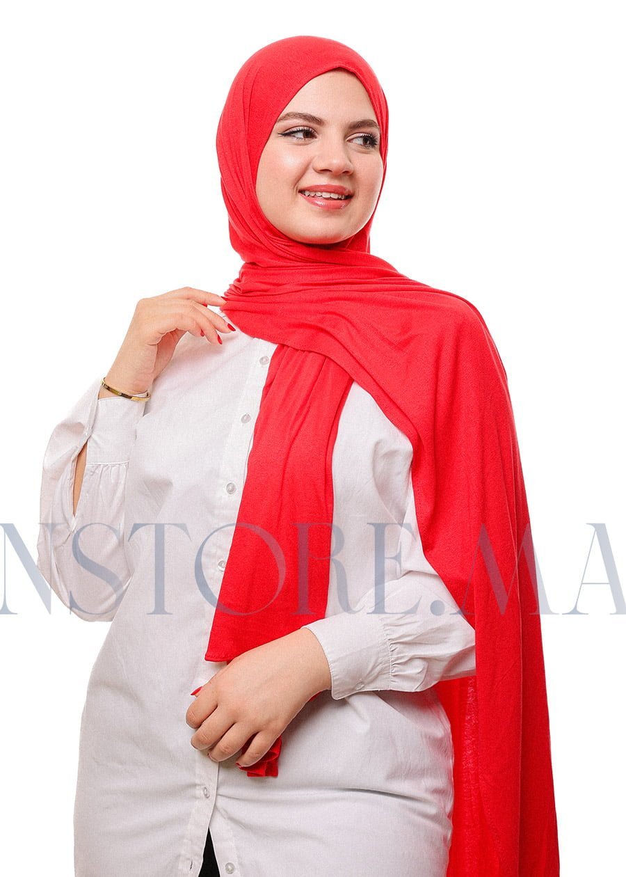 شال ليكرا سهل الإستعمال - أحمر -