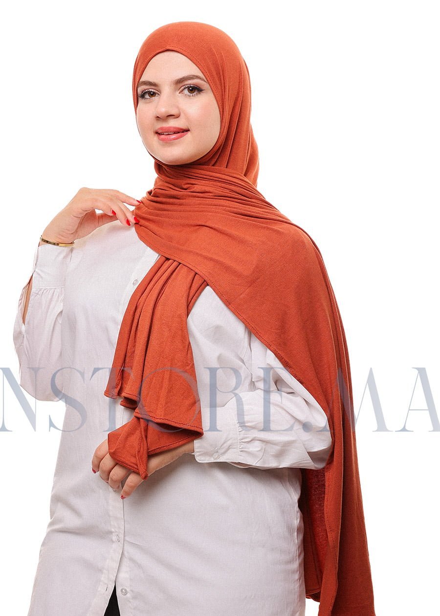 شال ليكرا سهل الإستعمال بني عسلي