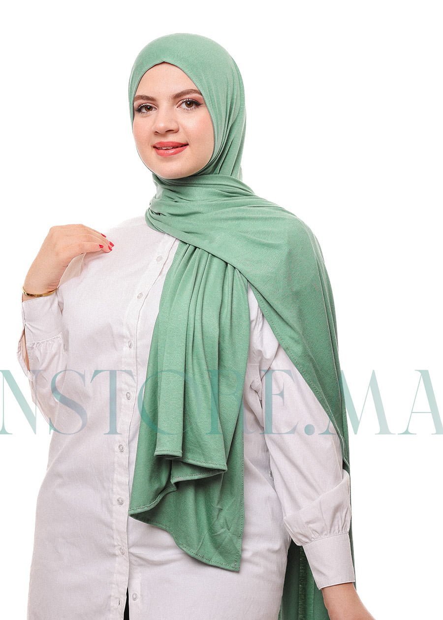 شال ليكرا سهل الإستعمال - أخضر باستل -