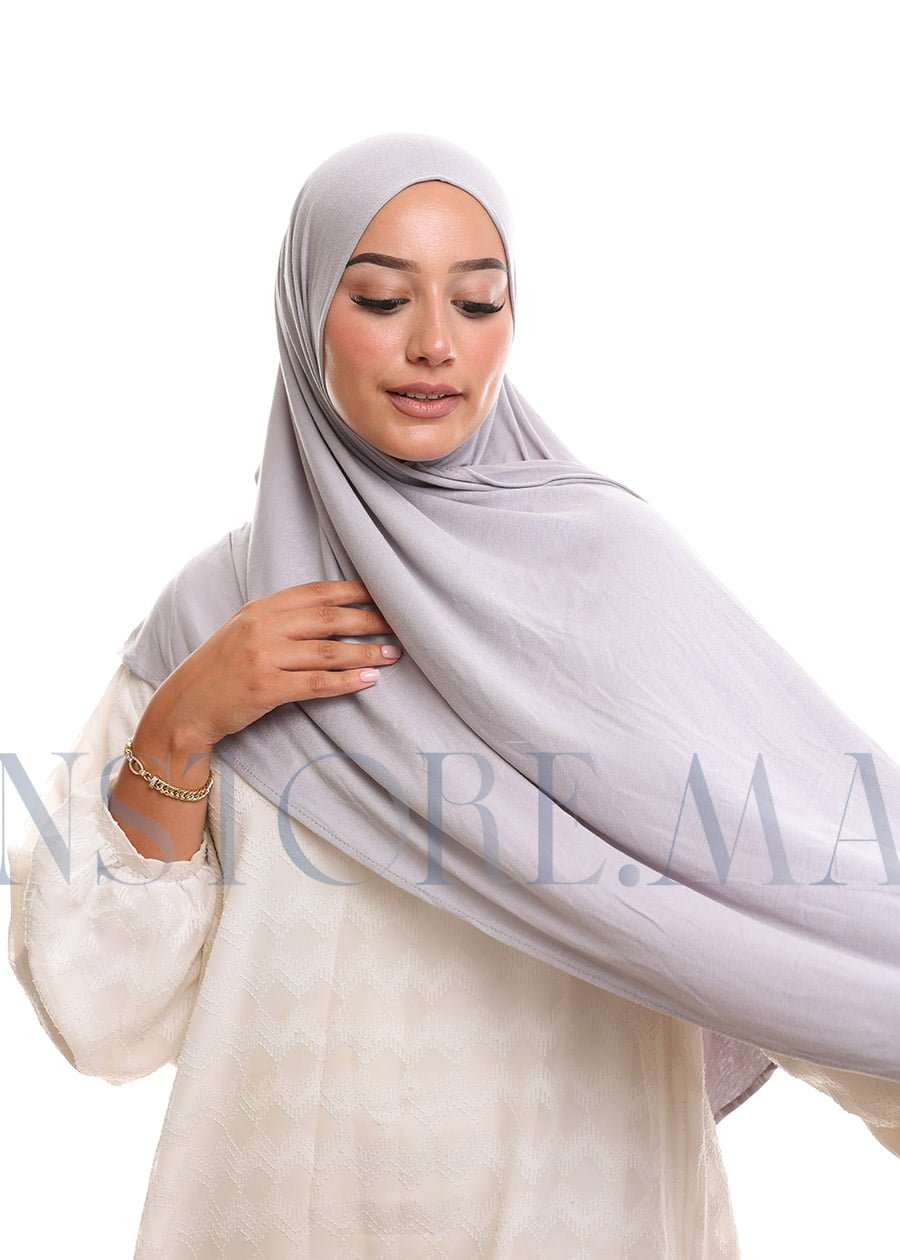 شال ليكرا سهل الإستعمال رمادي
