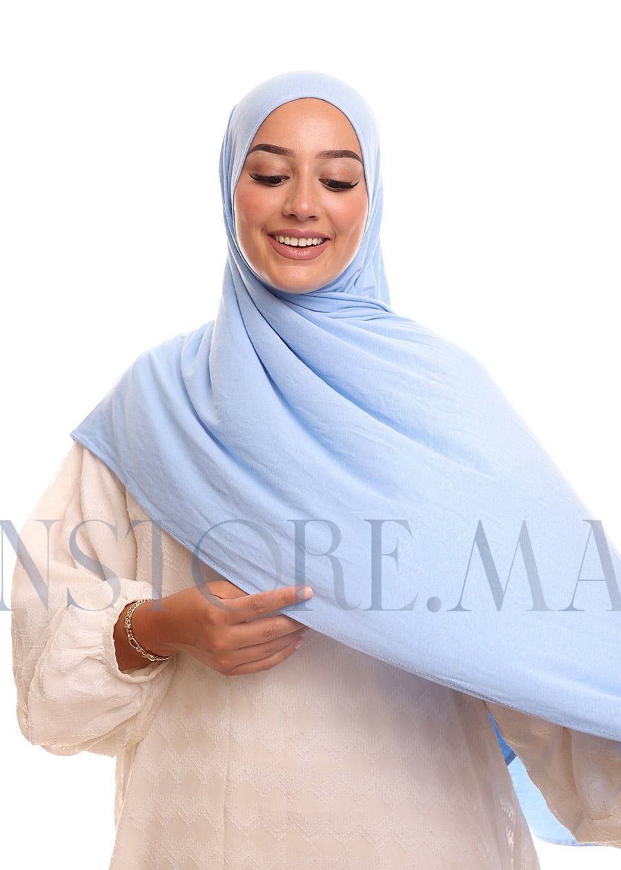 شال ليكرا سهل الإستعمال - أزرق جينز -