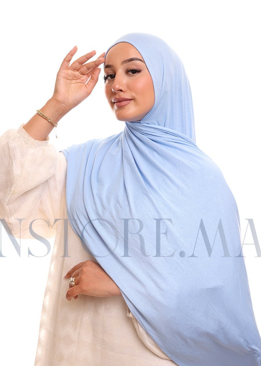 شال ليكرا سهل الإستعمال - أزرق جينز -