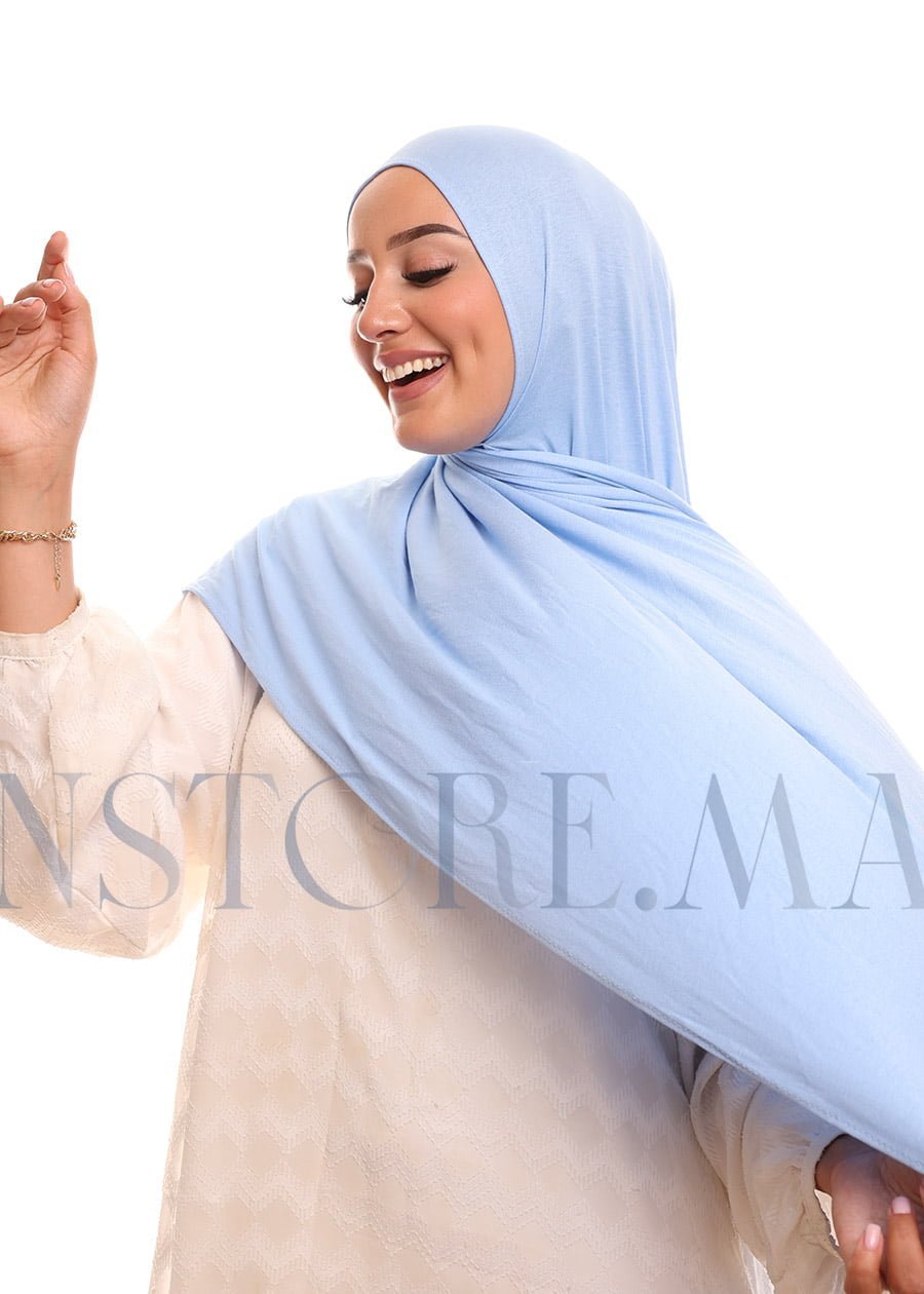 شال ليكرا سهل الإستعمال أزرق جينز