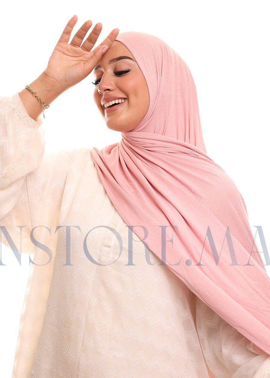 شال ليكرا سهل الإستعمال وردي فاتح