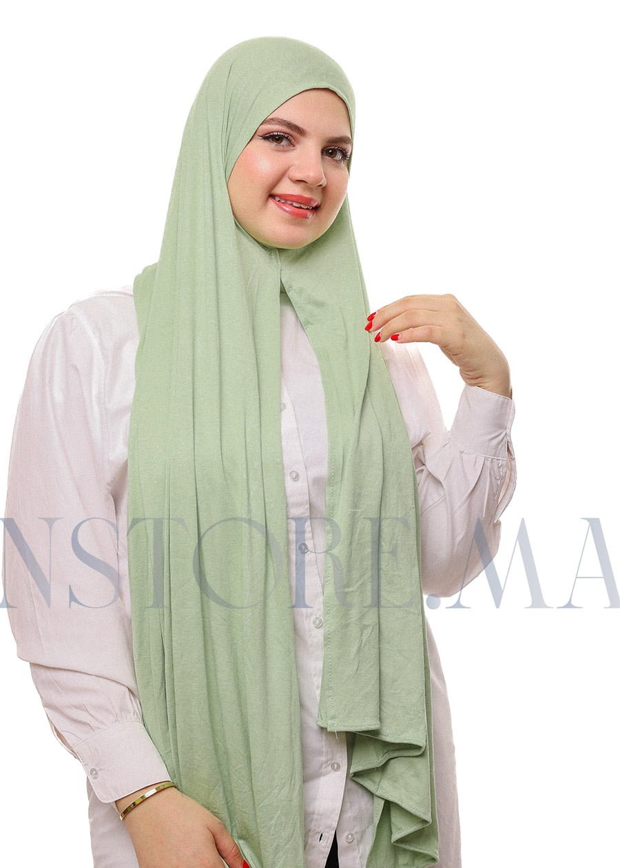 شال ليكرا سهل الإستعمال - أخضر باستل -