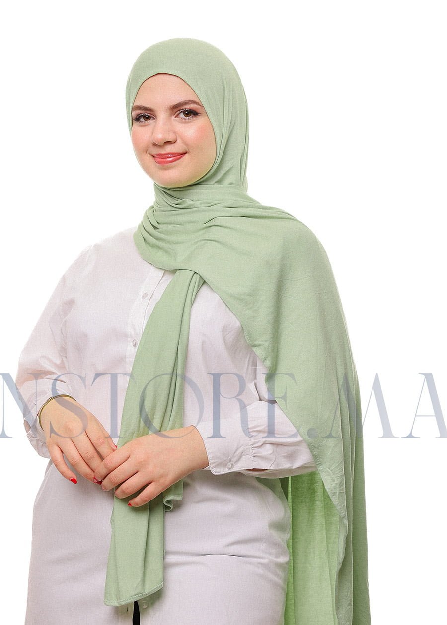 شال ليكرا سهل الإستعمال - أخضر باستل -