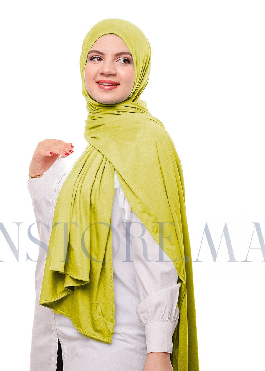 شال ليكرا سهل الإستعمال أصفر موطارد