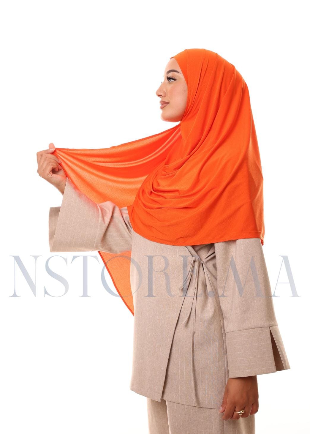 شال مزدوج - برتقالي -