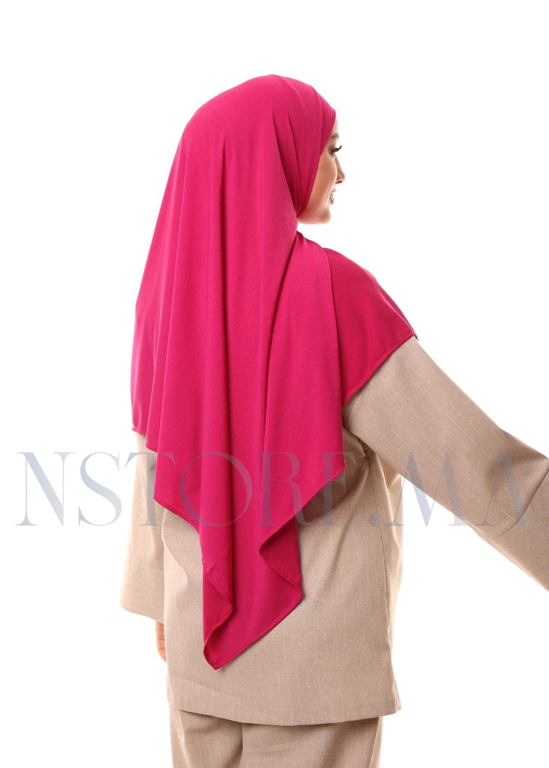 شال مزدوج - وردي فوشيا -