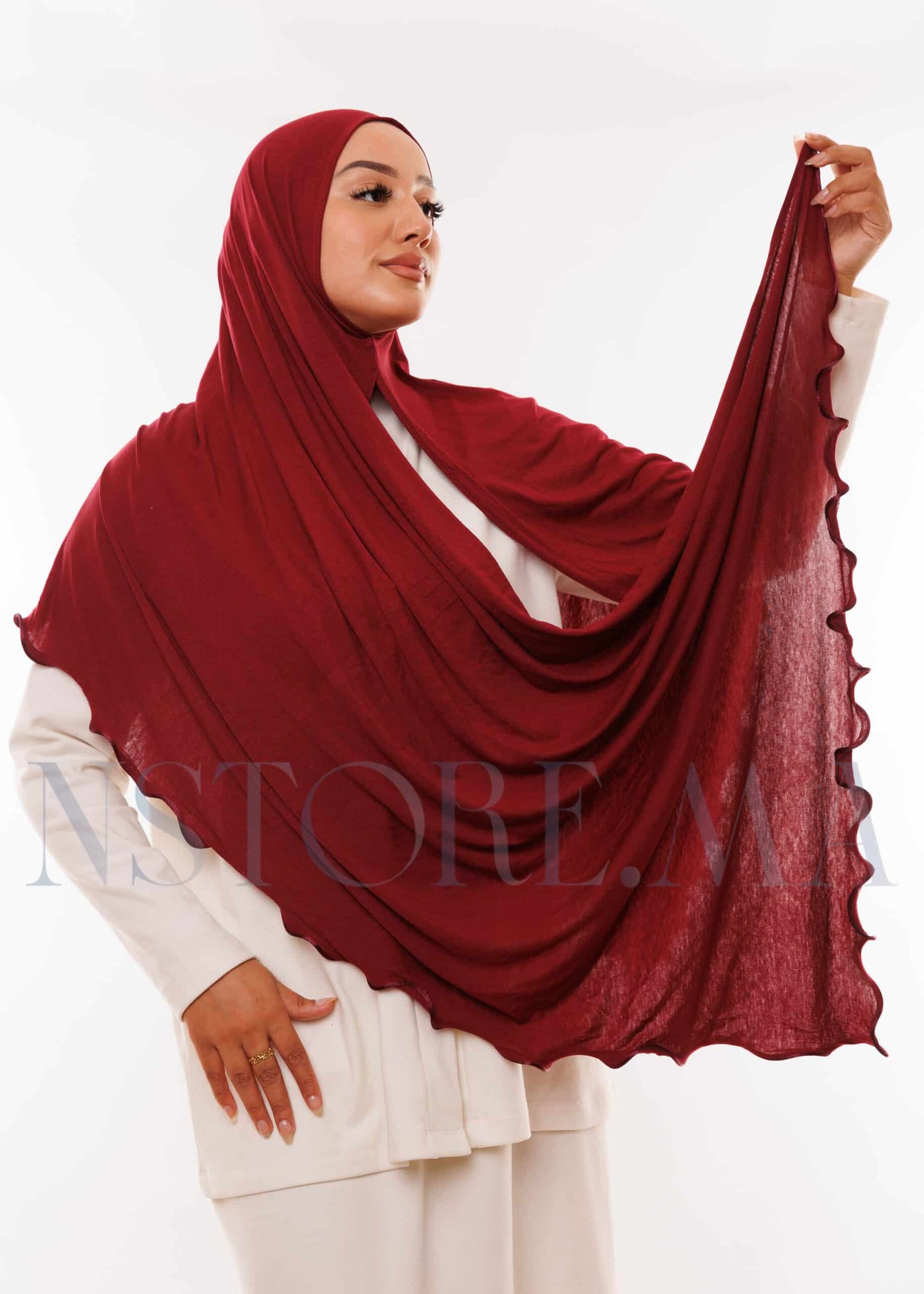 شال ليكرا مموج - ڭرونة -