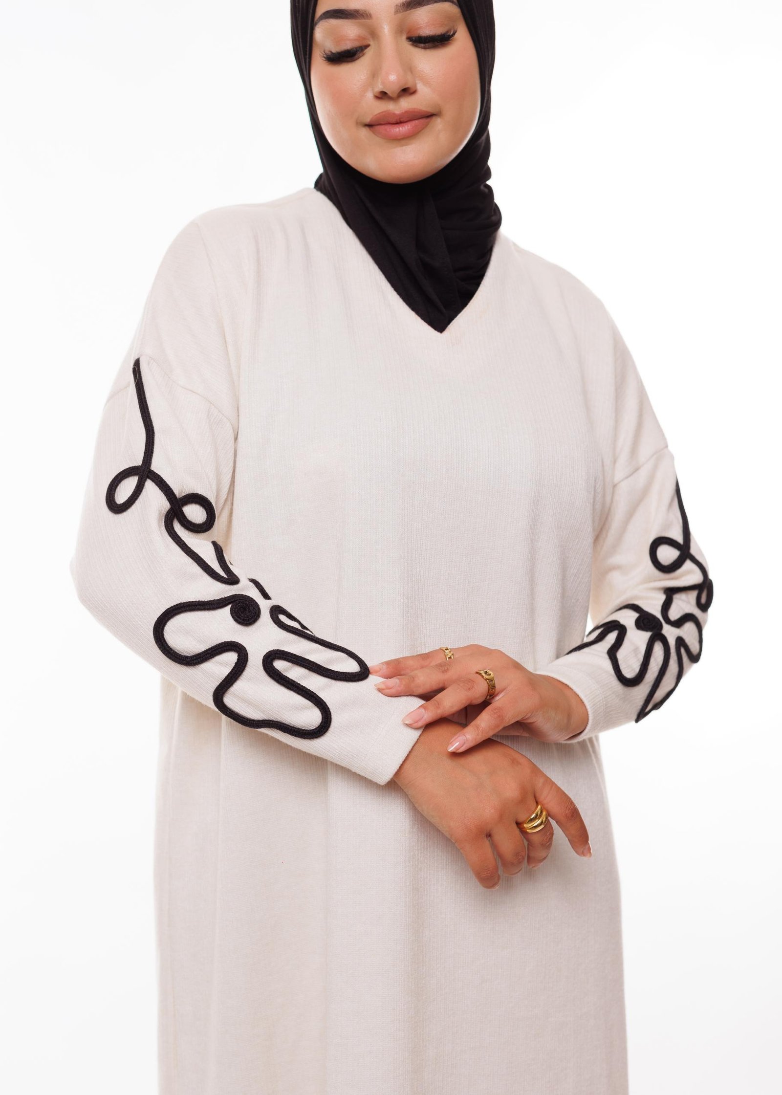 فستان صوفي شتوي