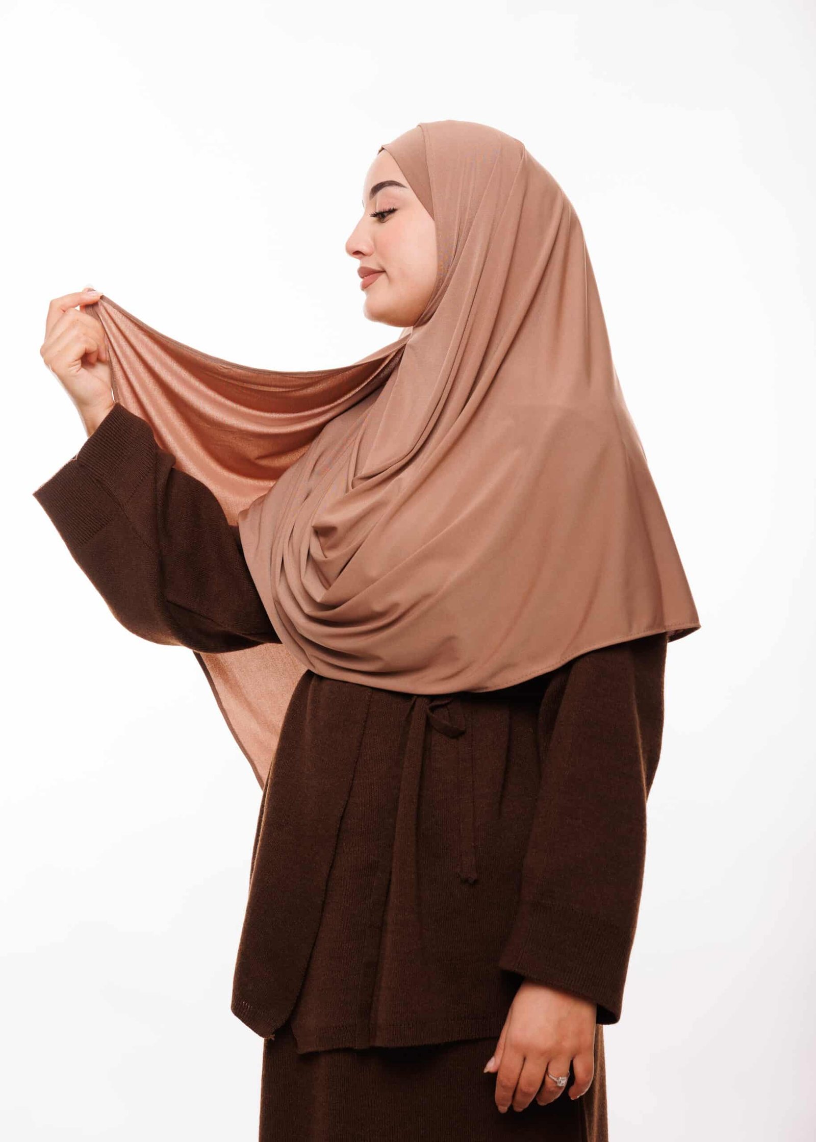 شال مزدوج - ترابي داكن -