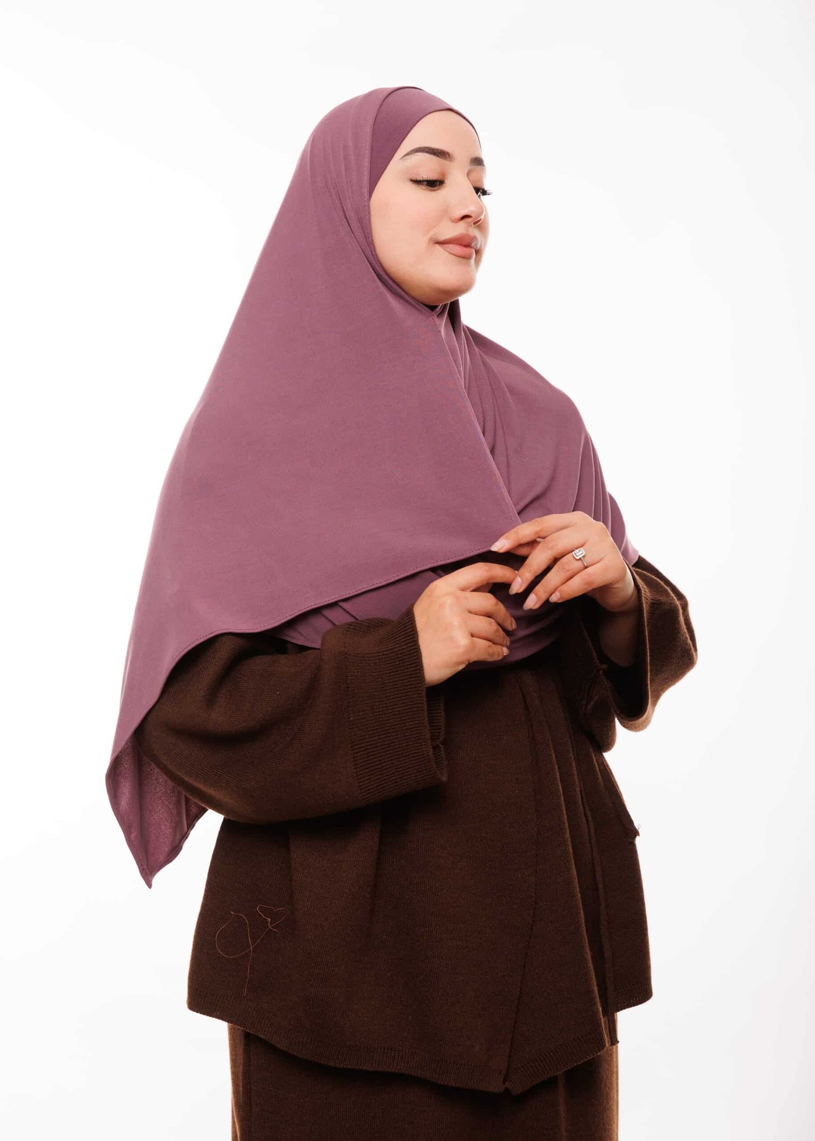 شال مزدوج - بنفسجي داكن -