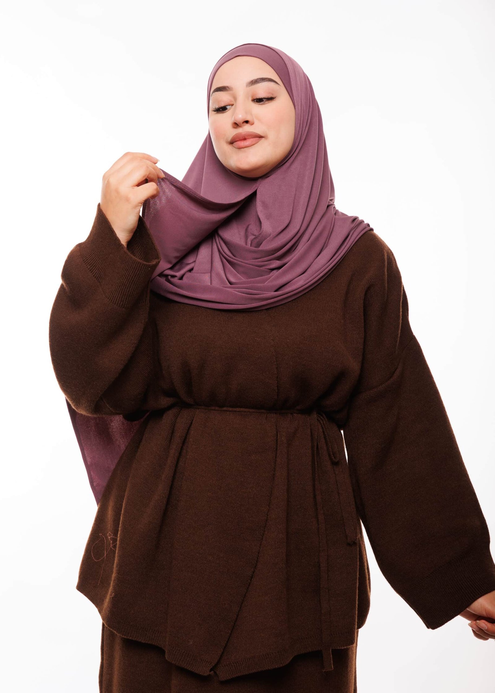 شال مزدوج - بنفسجي داكن -