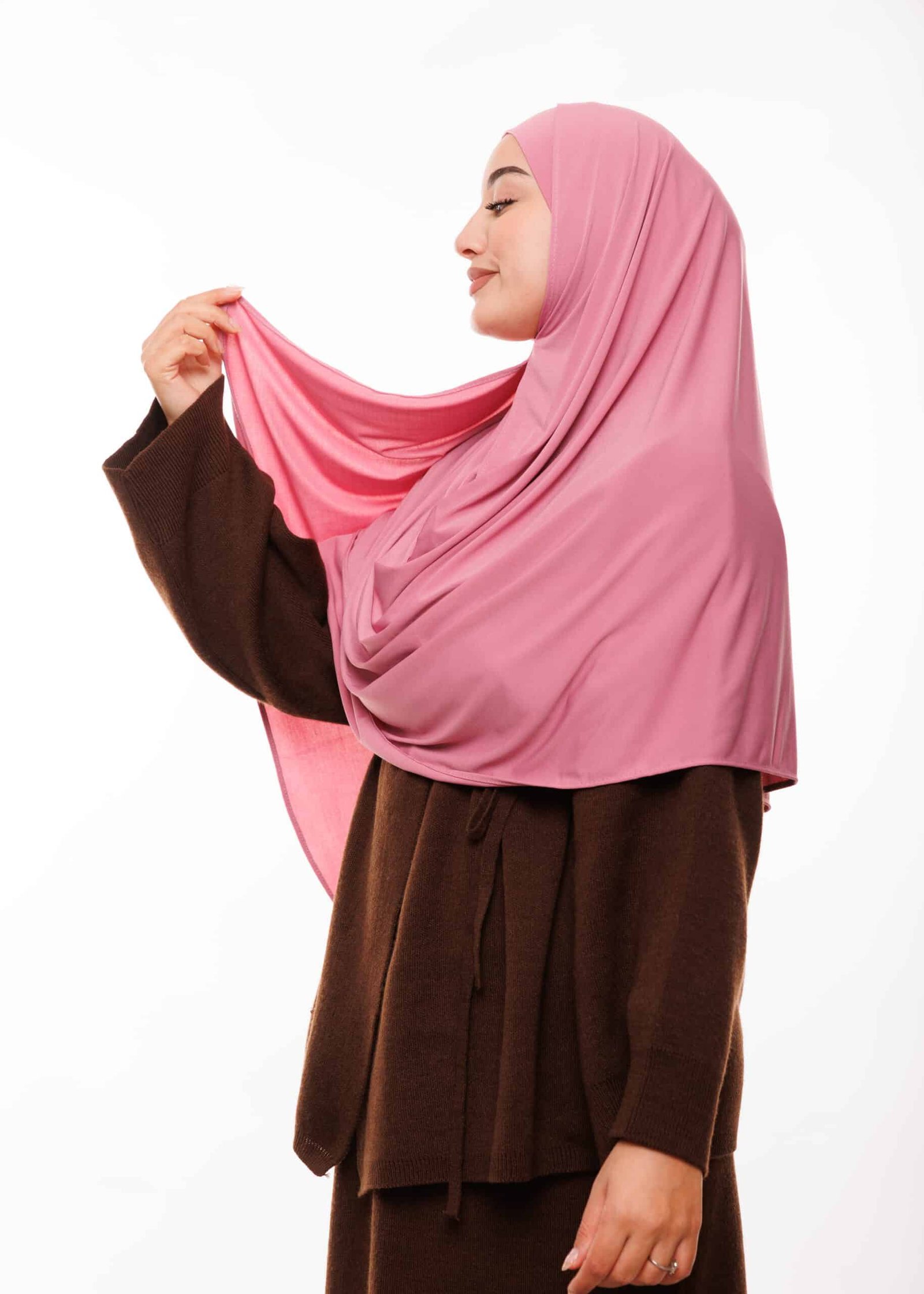 شال مزدوج - وردي داكن -