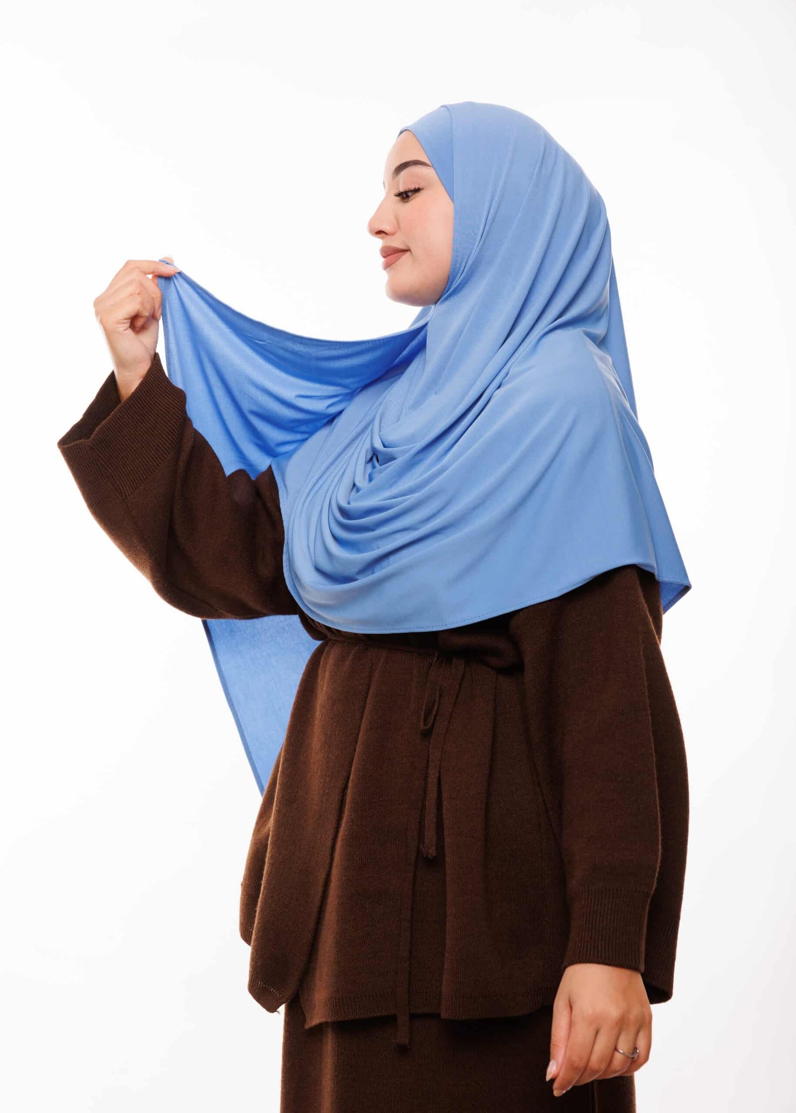 شال مزدوج - أزرق جينز -