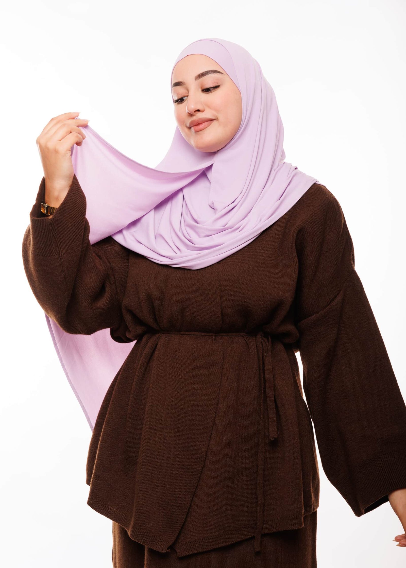 شال مزدوج - بنفسجي فاتح -