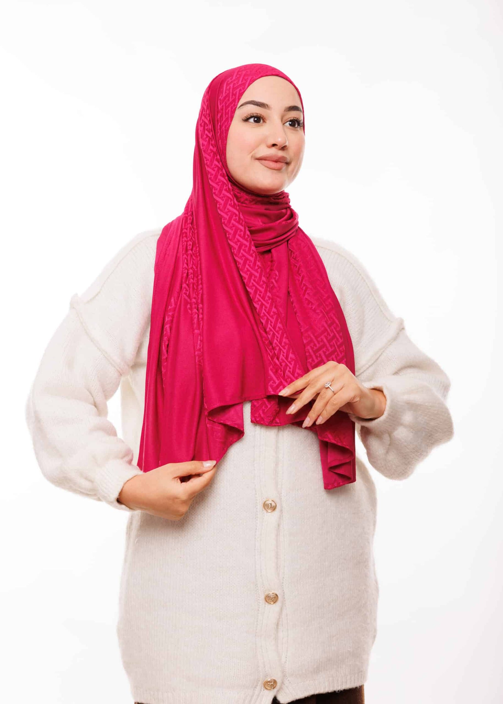 شال كشخة - فوشيا -