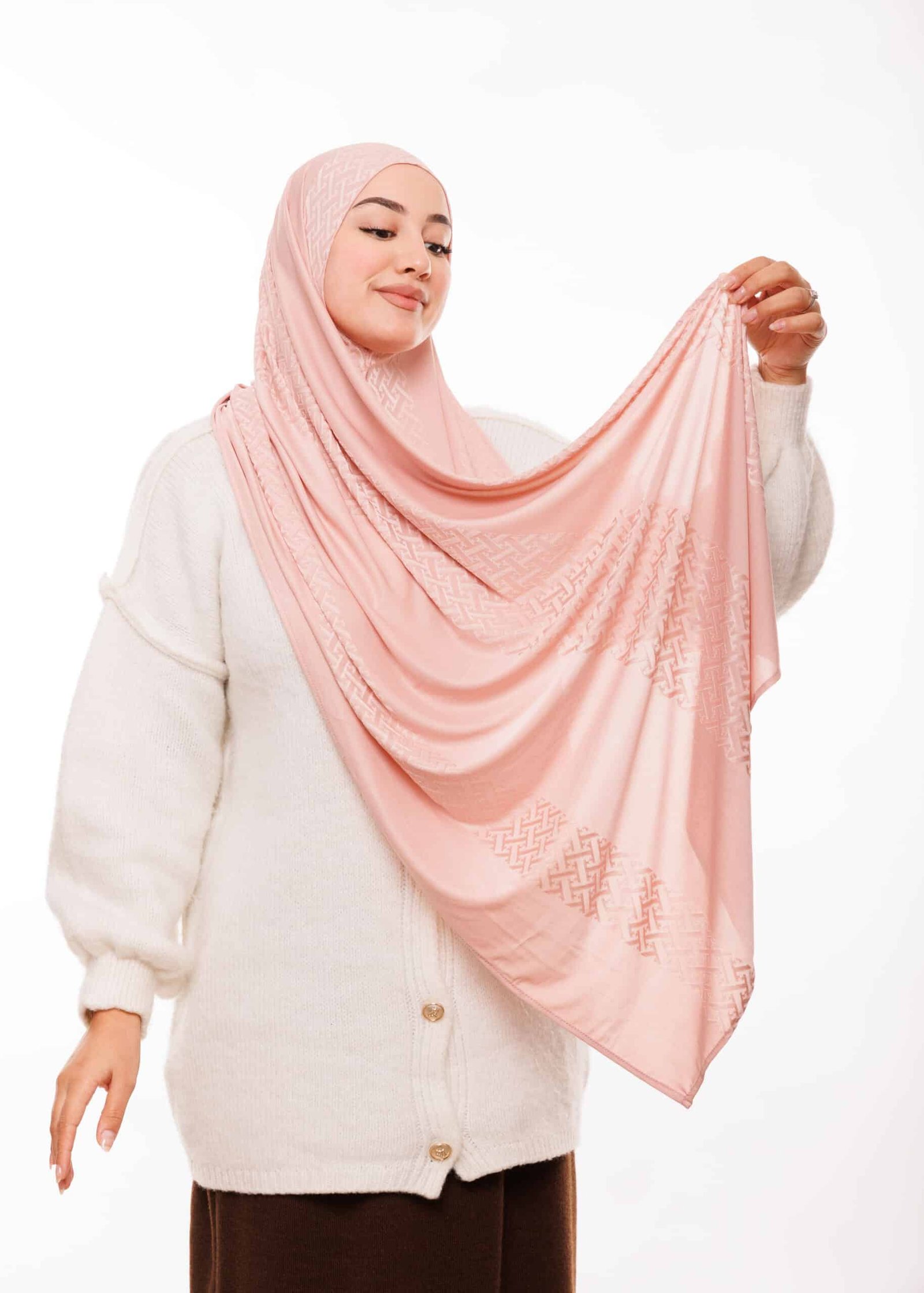 شال كشخة وردي