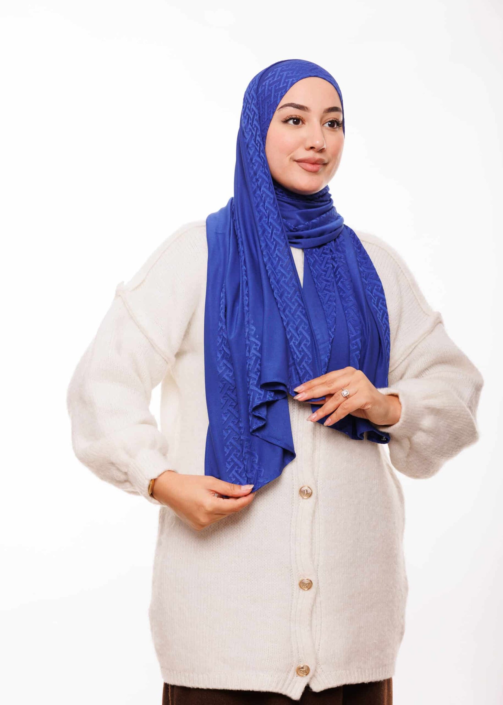 شال كشخة - أزرق ملكي -