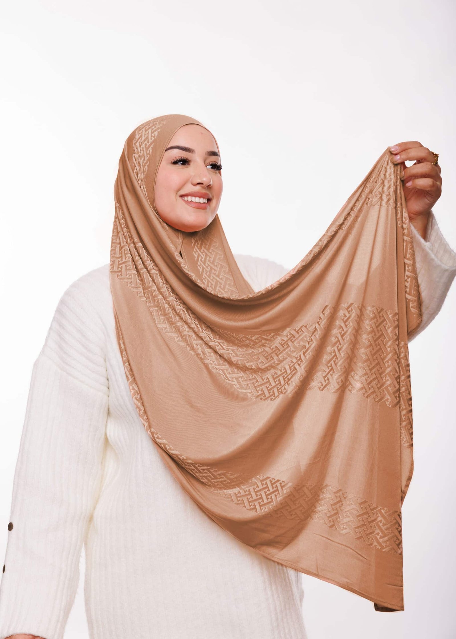 شال كشخة بني