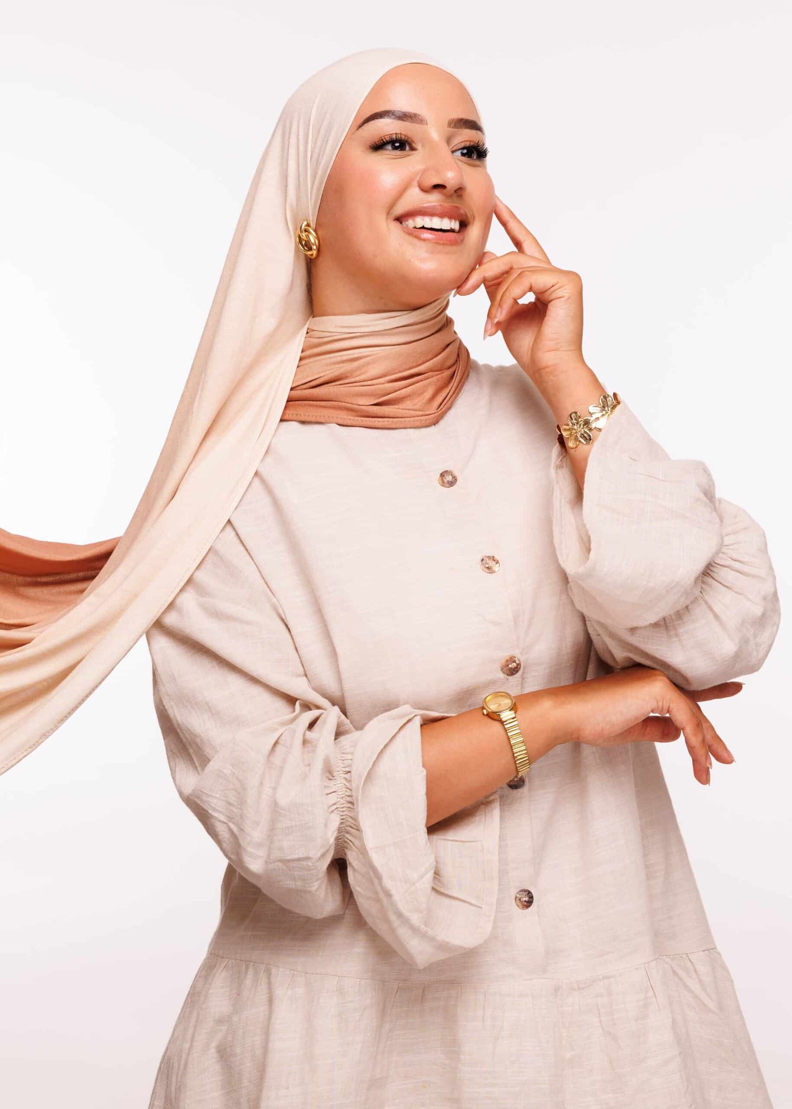 شال ليكرا ديڭرادي - بيج نحاسي -