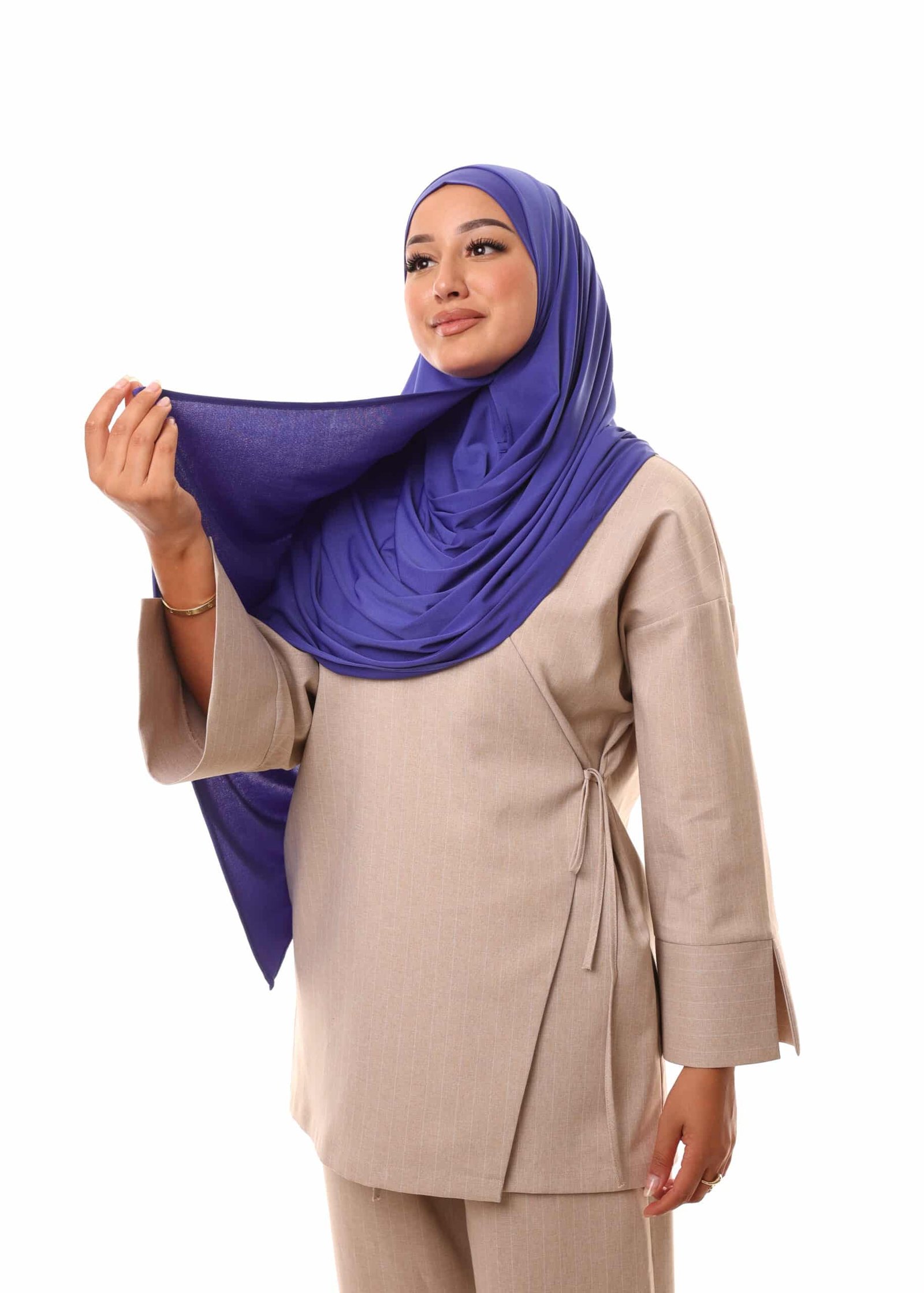 شال مزدوج - أزرق ملكي