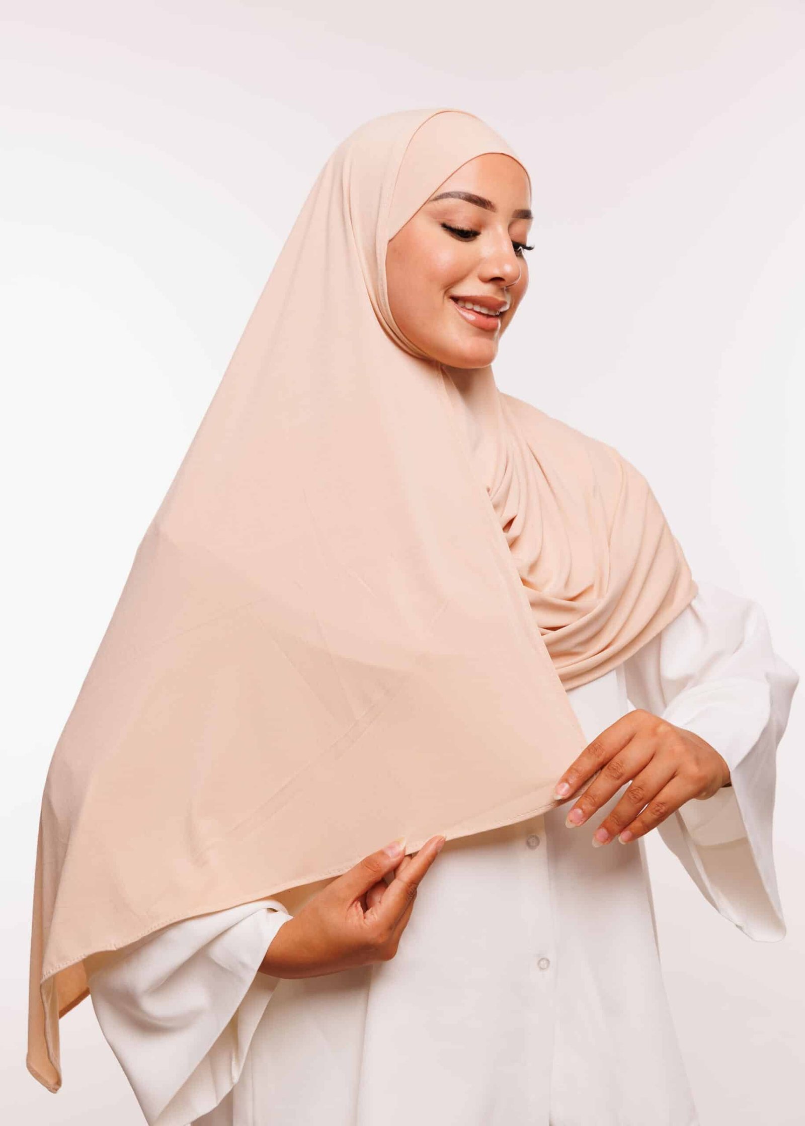 شال مزدوج – بيج كريمي –