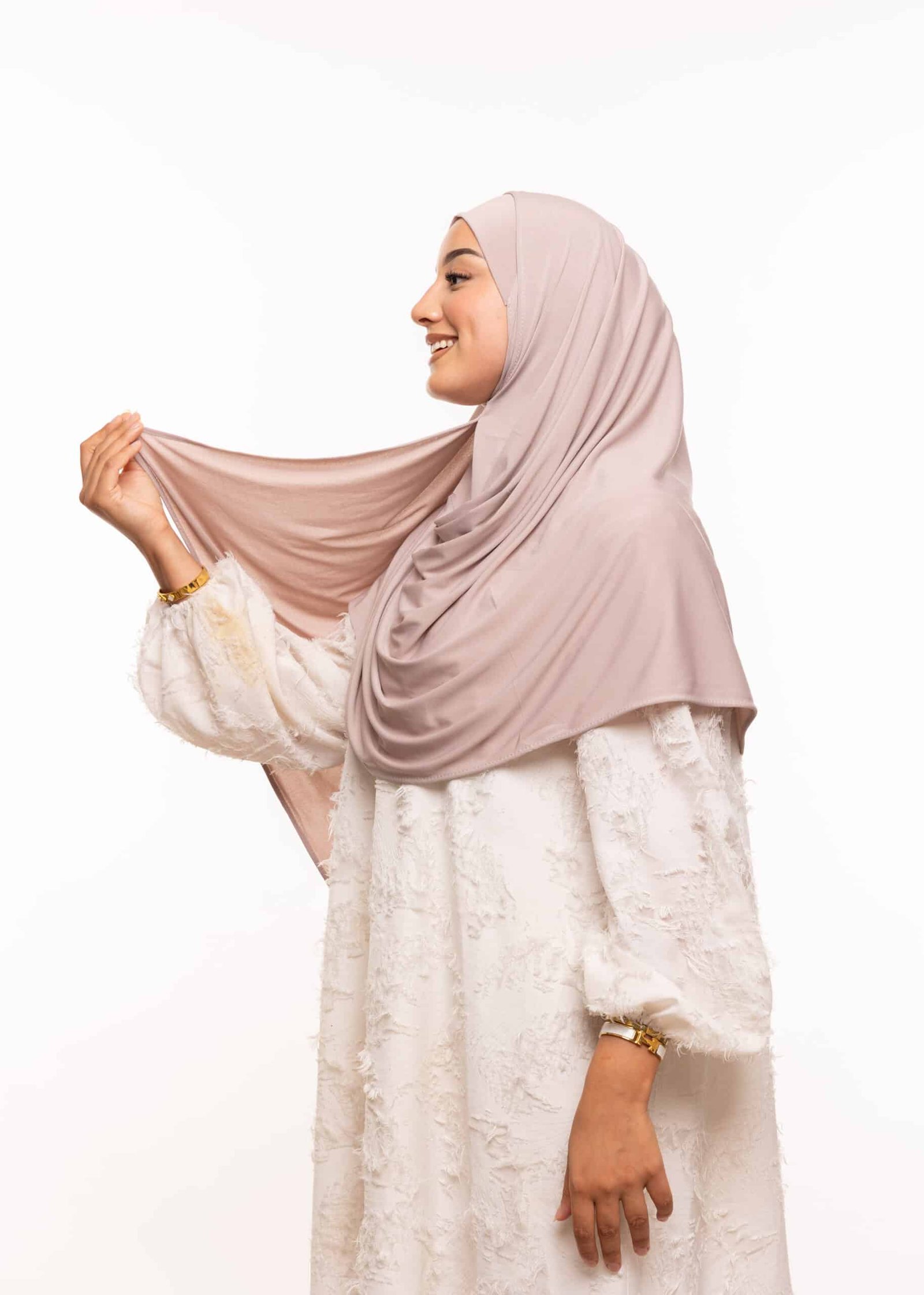 شال مزدوج - رمادي نيود